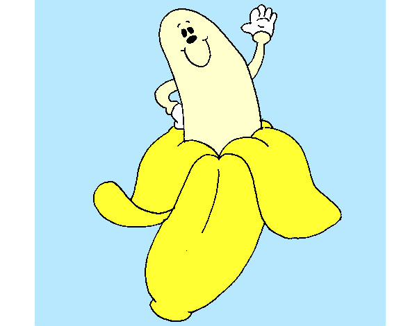 Dibujo Banana pintado por -lagatita-