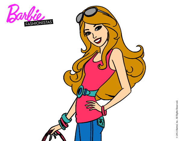 Dibujo Barbie casual pintado por anaruth251