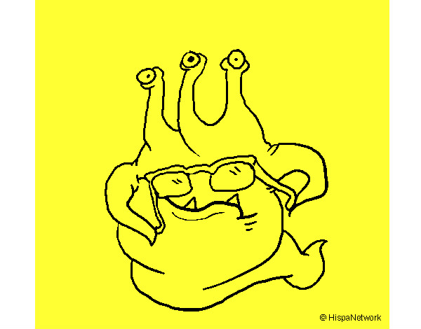 Dibujo Extraterrestre con gafas pintado por Danielit0