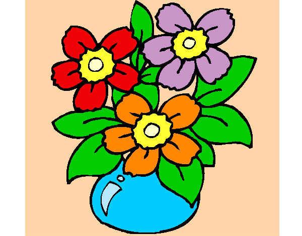 Dibujo Jarrón de flores pintado por Marucaball