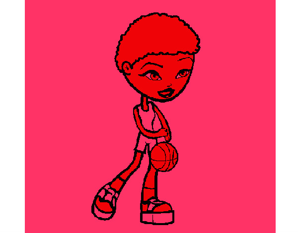 Dibujo Jugadora de básquet pintado por amisaday