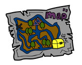 Dibujo Mapa del tesoro pintado por SrLucia
