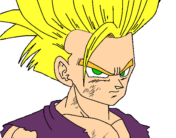 Dibujo Son Gohan pintado por gokane