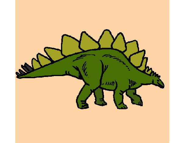 Dibujo Stegosaurus pintado por nikmame