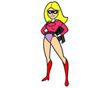 Dibujo Superheroina pintado por fatima123