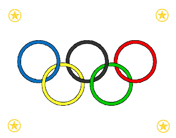 Dibujo Anillas de los juegos olimpícos pintado por Adricri