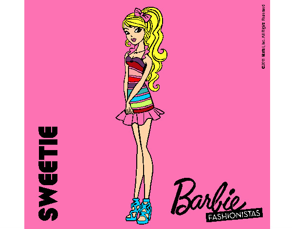 Dibujo Barbie Fashionista 6 pintado por eimy567