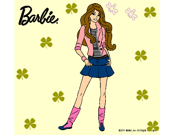Dibujo Barbie juvenil pintado por Mariana26