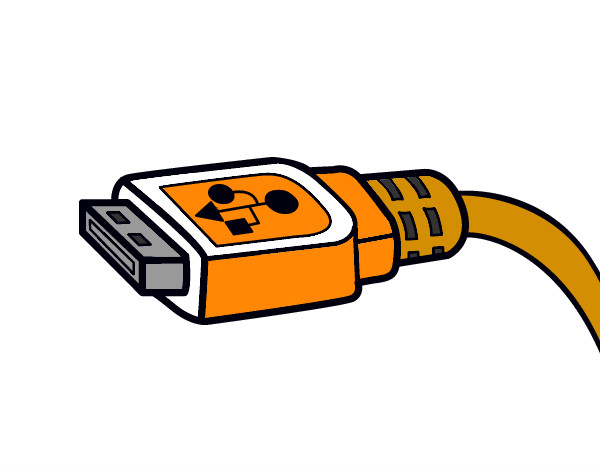 Dibujo Cable USB pintado por Totis1919
