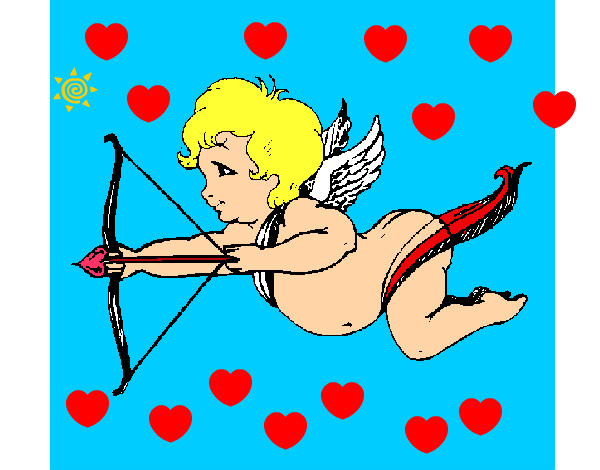 Cupido volando