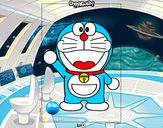 Dibujo Doraemon pintado por carlanow