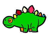 Dibujo Estegosaurio joven pintado por lunapyok