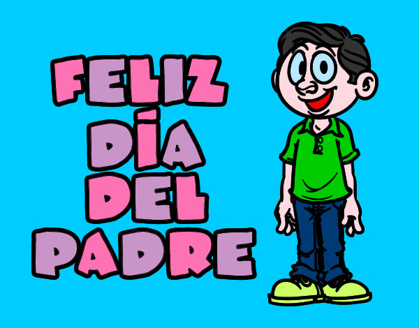 Dibujo Feliz día del padre pintado por ADHARAESTA