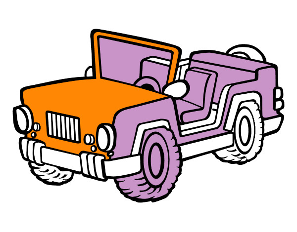 Dibujo Jeep pintado por lunapyok