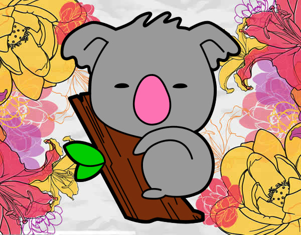 Dibujo Koala bebé pintado por idoiatxo28