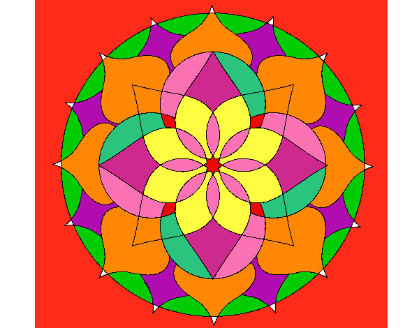 Dibujo Mandala 14 pintado por normaglady