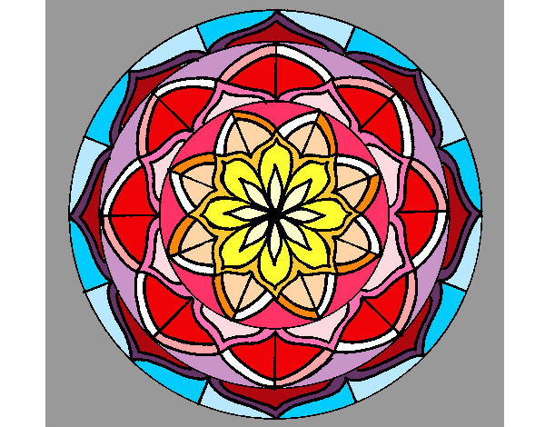 Dibujo Mandala 6 pintado por gueris