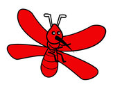 Dibujo Mosquito con grandes alas pintado por Mejorarte
