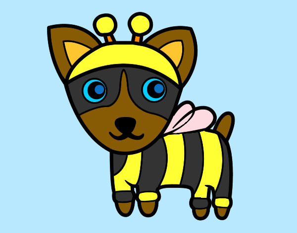 Dibujo Perro-abeja pintado por aida1999