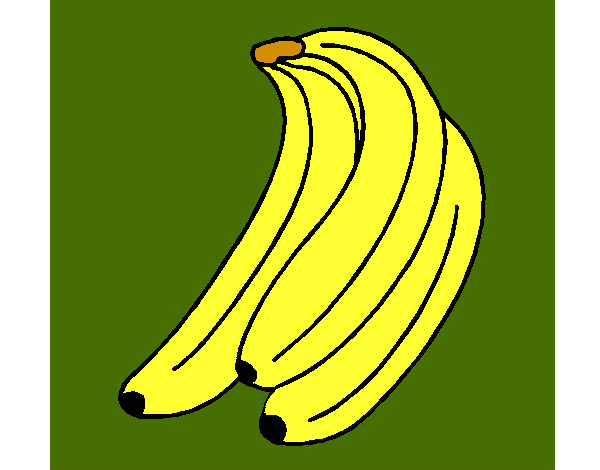 Dibujo Plátanos pintado por milili