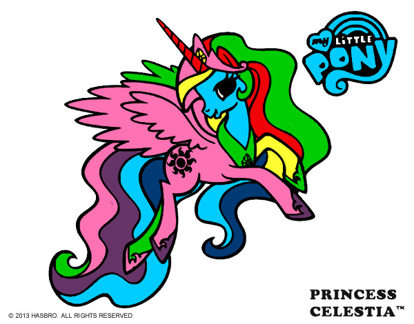 Dibujo Princess Celestia pintado por franosses