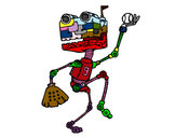 Dibujo Robot jugando al béisbol pintado por Jablublu