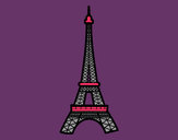 Dibujo Torre Eiffel pintado por salaly