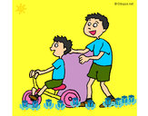 Dibujo Triciclo pintado por mishkar