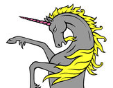 Dibujo Unicornio salvaje pintado por valepardo
