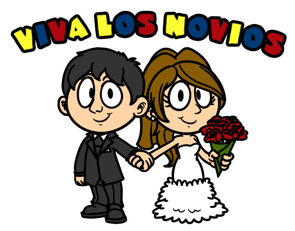 Dibujo Viva los novios pintado por nikimva