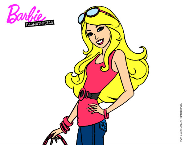 Dibujo Barbie casual pintado por Michell452