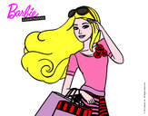 Dibujo Barbie con bolsas pintado por lindazilo