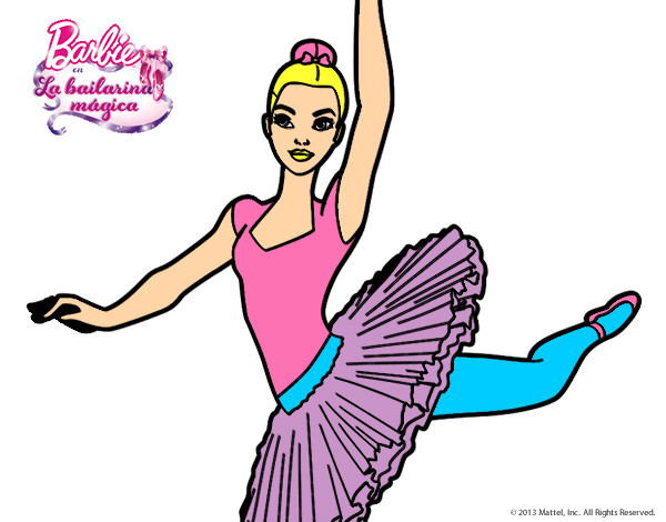 Dibujo Barbie en segundo arabesque pintado por miky67