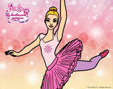 Dibujo Barbie en segundo arabesque pintado por SARADIBUS
