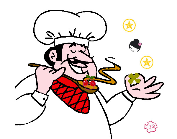 Dibujo Chef degustando pintado por isi4584