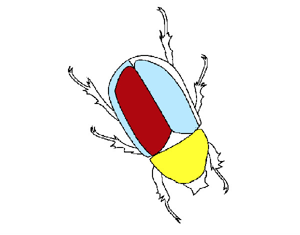Dibujo Escarabajo pintado por mulukuku