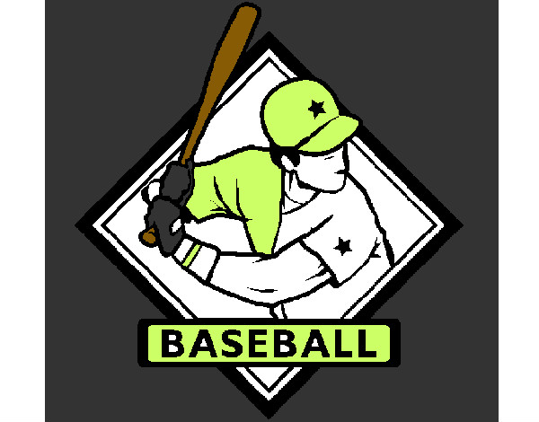 Dibujo Logo de béisbol pintado por dinodita