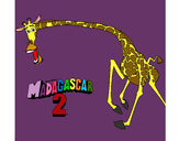 Dibujo Madagascar 2 Melman 2 pintado por Sammy_0503