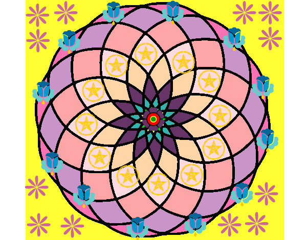 Dibujo Mandala 4 pintado por Luca2005