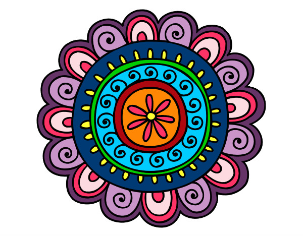 Dibujo Mandala alegre pintado por anita27104