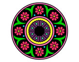 Dibujo Mandala flor pintado por yooop