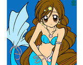 Dibujo Sirena 3 pintado por Josefina4