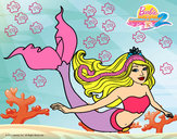 Dibujo Sirena contenta pintado por SARADIBUS