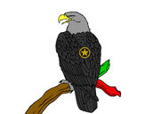Dibujo Águila en una rama pintado por hatsel