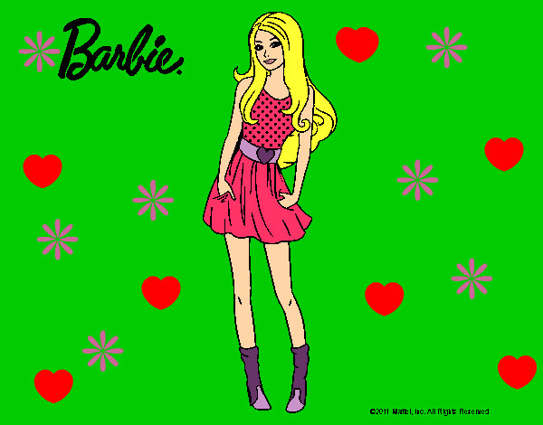 Dibujo Barbie veraniega pintado por sabrina200