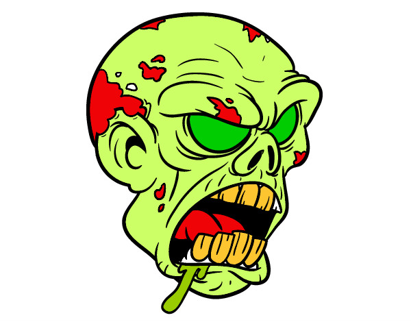 Dibujo Cabeza de zombi pintado por samuel23