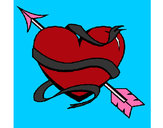 Dibujo Corazón con flecha 1 pintado por FIOGUADA1D
