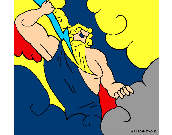 Dibujo Dios Zeus pintado por jorge-