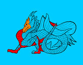 Dibujo Dragón de mar pintado por josebelmon