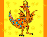 Dibujo Dragón feliz pintado por josebelmon